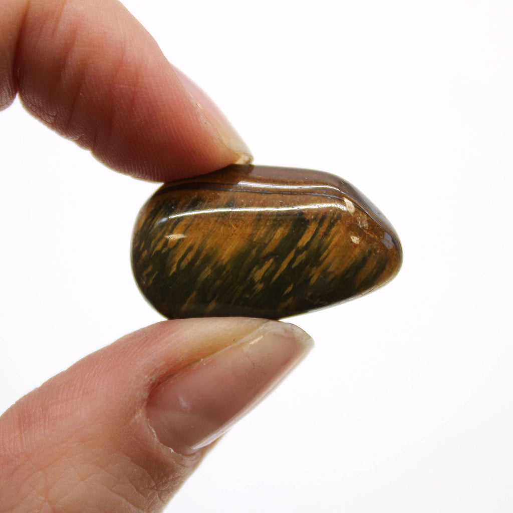 African Tumble Stone - Tigers Eye - Variegated