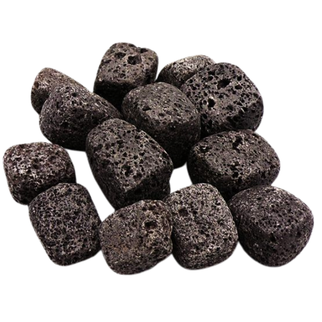 Black Lava Tumblestone (20-30 mm)