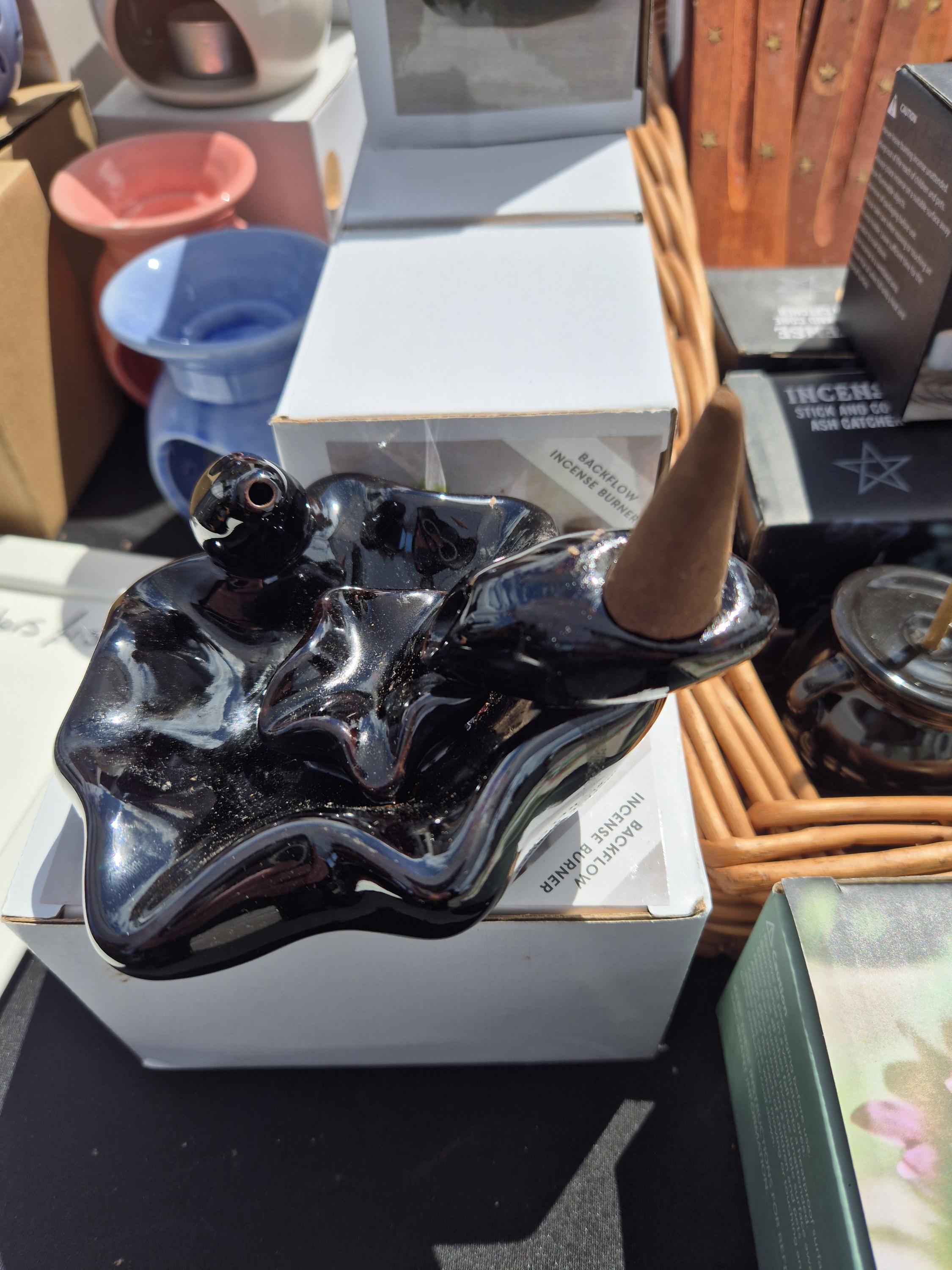 Incense holders, Mango Wood, lily pad, Cauldron, ponds.