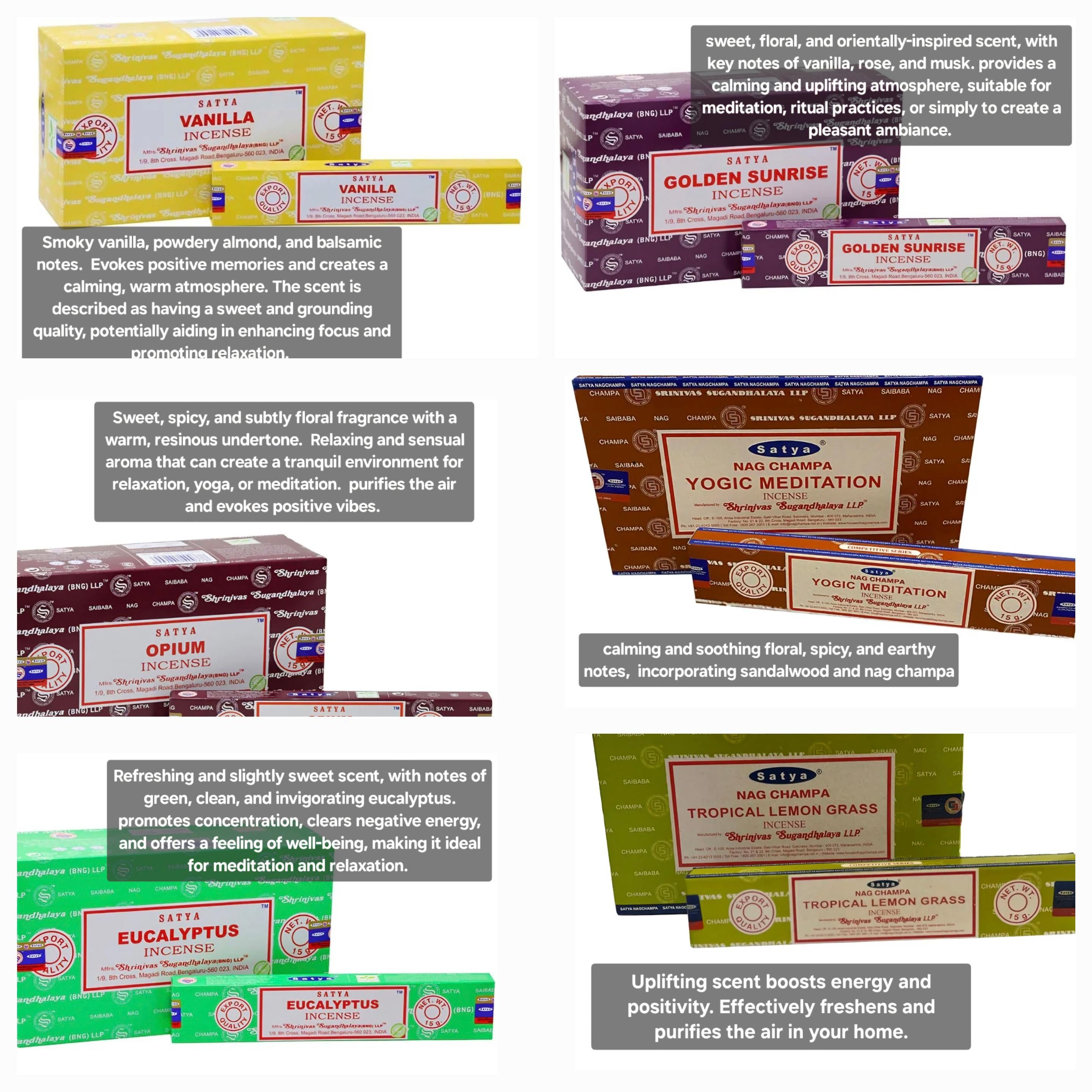 Incense Sticks, Pick and Mix, Gift Mailers.