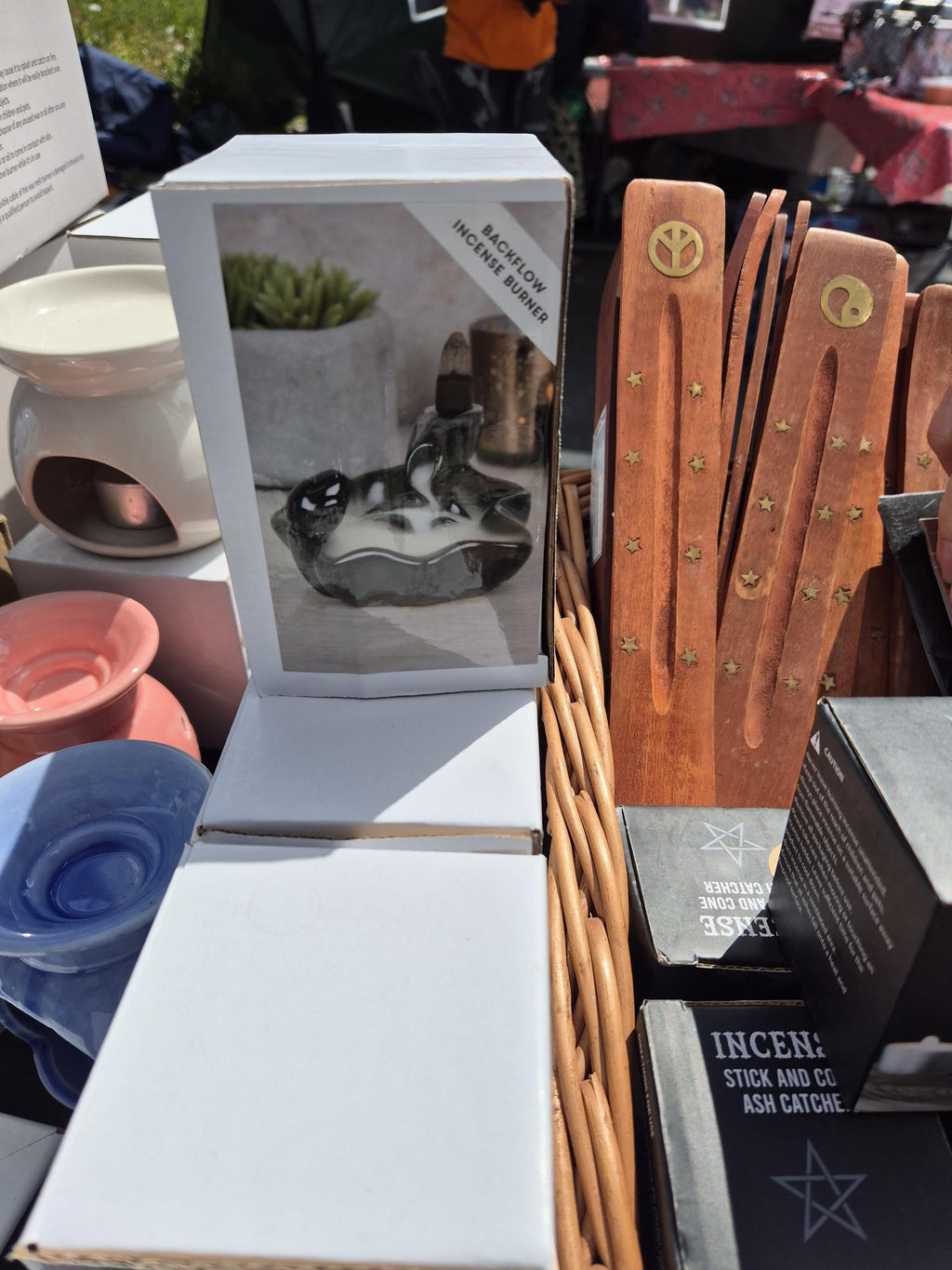 Incense holders, Mango Wood, lily pad, Cauldron, ponds.